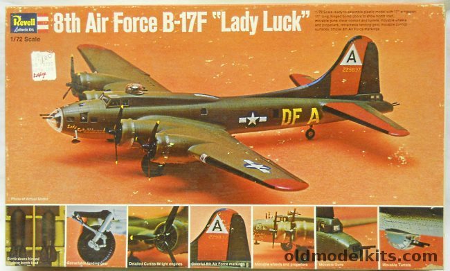 Revell 1/72 Boeing B-17F Flying Fortress 'Lady Luck' 8th Air Force, H209-200 plastic model kit